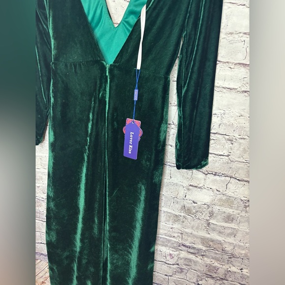 NWT 0 Lover Kiss Women Long Sleeve Velvet Formal Dress - Picture 9 of 9